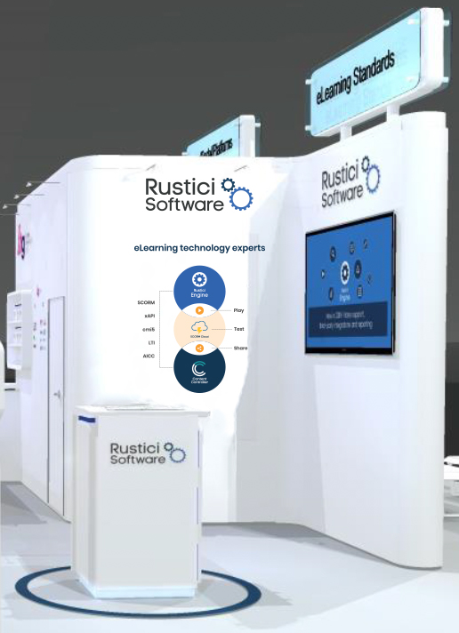 Rustici Software trade show booth
