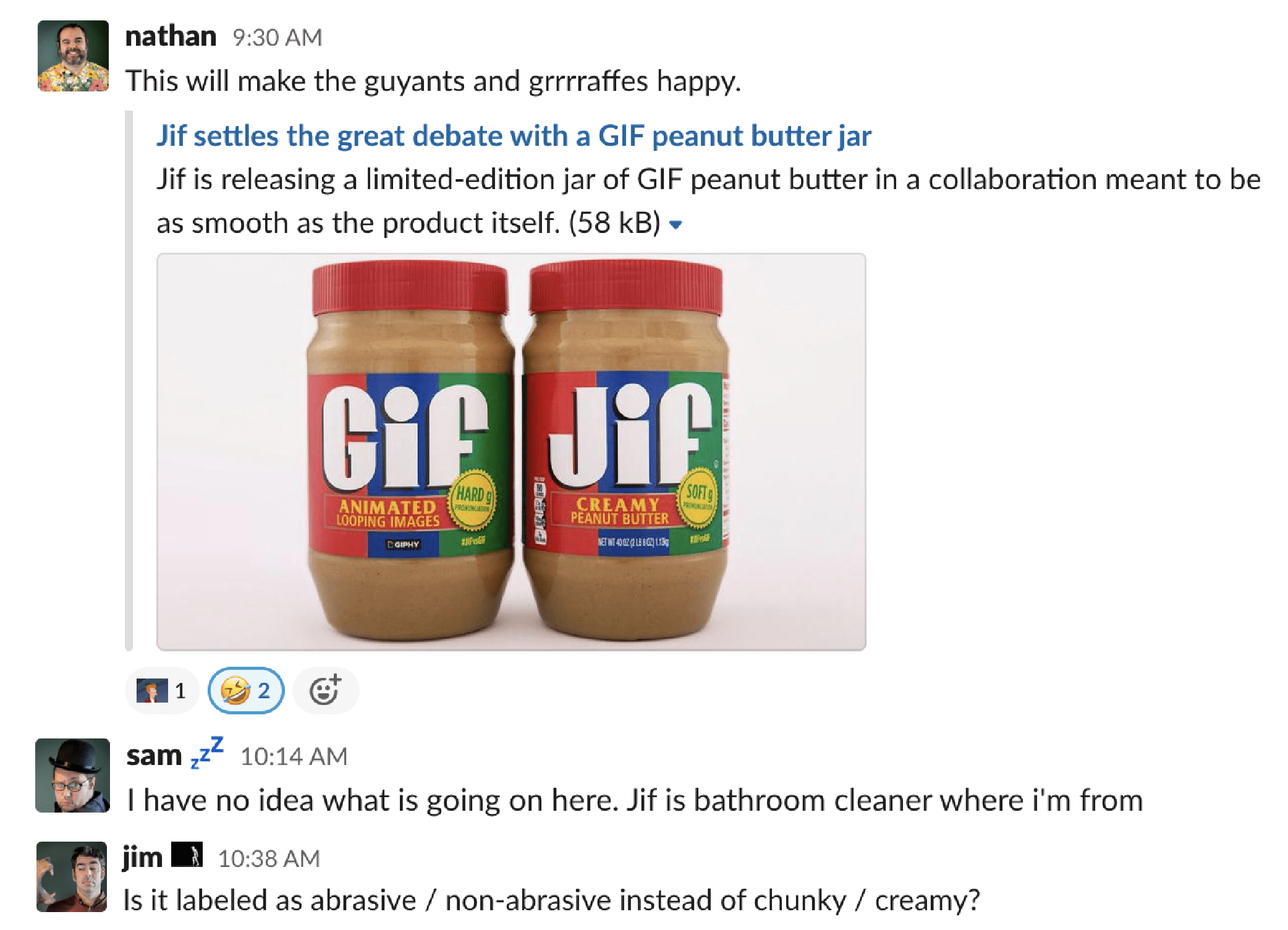 Jif settles the great debate with Gif